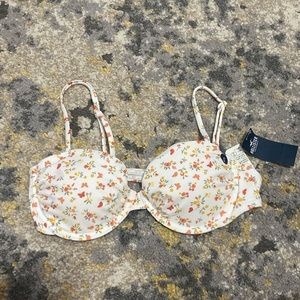 floral butterfly bikini top